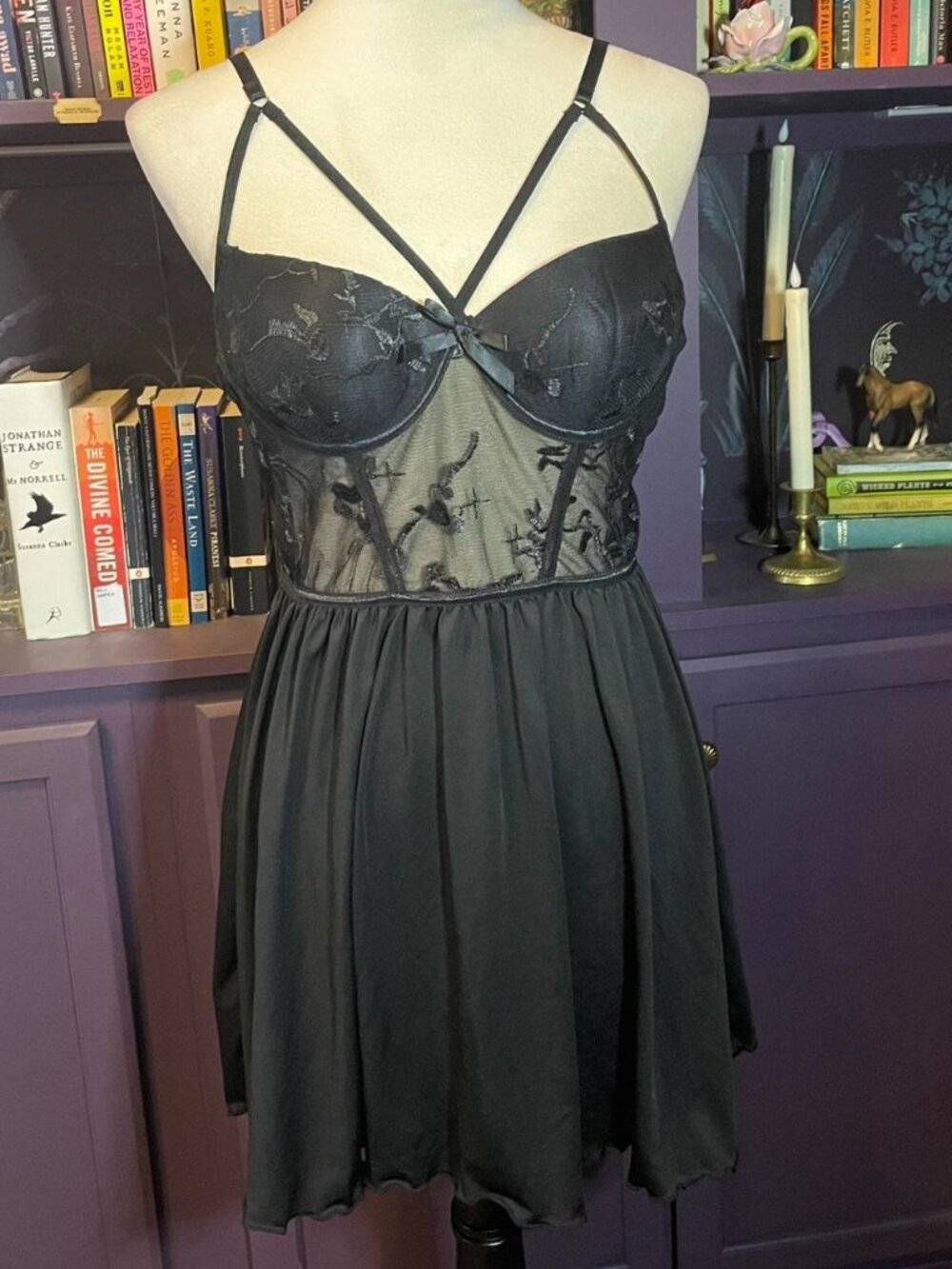 Black Lace Teddy